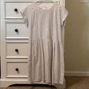 White striped dress